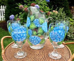 Classic Hydrangeas 5-Piece Entertaining Set