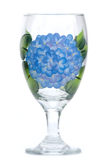 Blue Hydrangeas Goblet