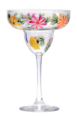 Summer Daisies Margarita Glass