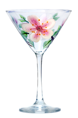 Cherry Blossoms Martini Glass