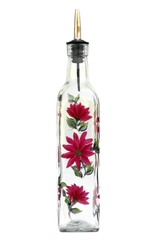 Red Daisies Olive Oil Bottle