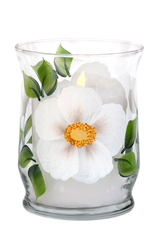 White Beach Roses Candle