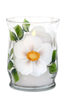 White Beach Roses Candle - Wineflowers
