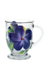 Purple Hibiscus Cafe Mug - Wineflowers
