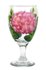 Pink Hydrangeas Goblet - Wineflowers
