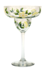 White Forget-Me-Nots Margarita Glass - Wineflowers
