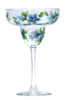 Blue Forget-Me-Nots Margarita Glass - Wineflowers
