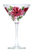 Deep Pink Daisies Martini Glass - Wineflowers
