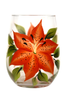 Tigerlilies Stemless Wine Glass - Wineflowers
