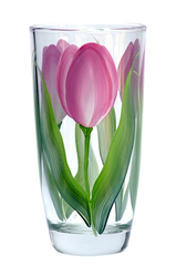 Pink and Cream Tulips Tumbler